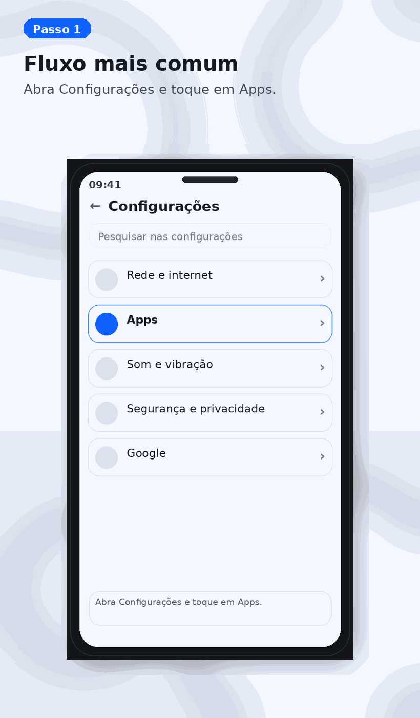 GIF com o fluxo mais comum para liberar a instalação