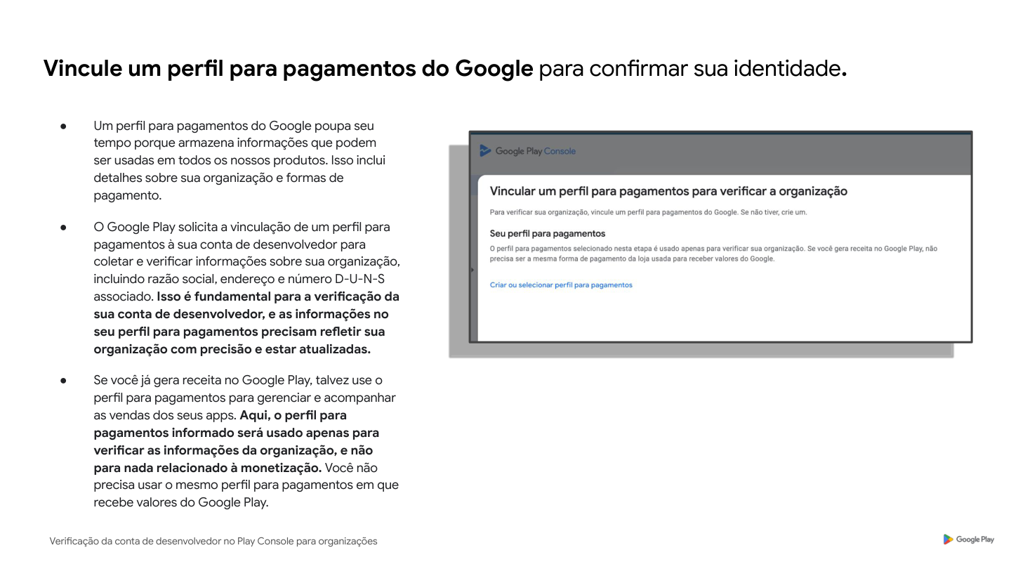 Linking a payments profile