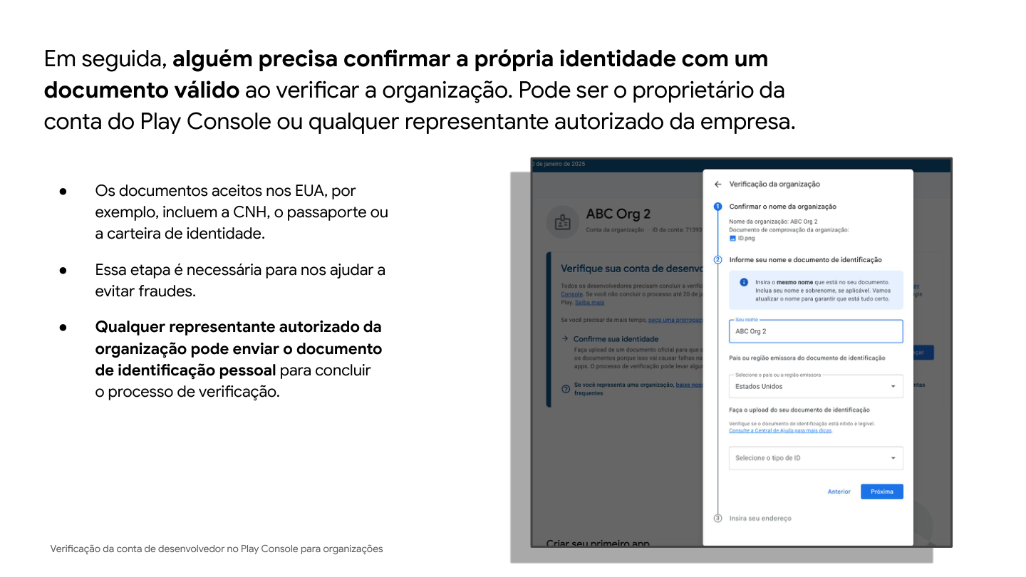 Identity verification for the representative