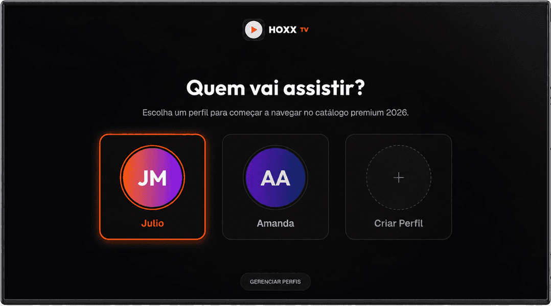 Hoxx TV on TV, information that follows the person screen