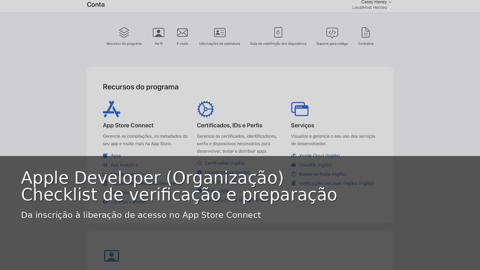Apple Developer (Organization): verification and setup checklist to ...