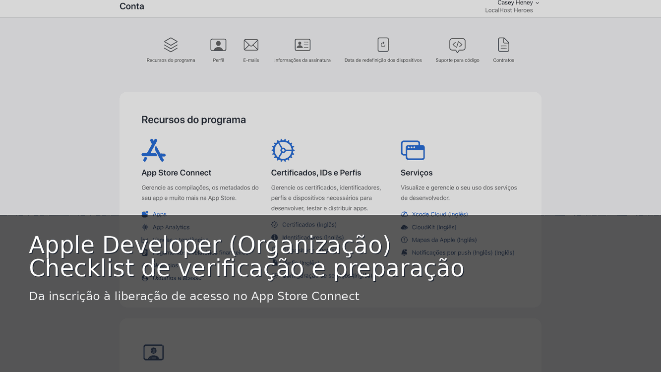 Apple Developer (Organization): verification and setup checklist to ...