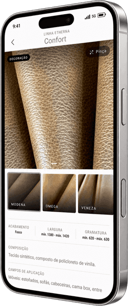 Etherna, the product front and center screen