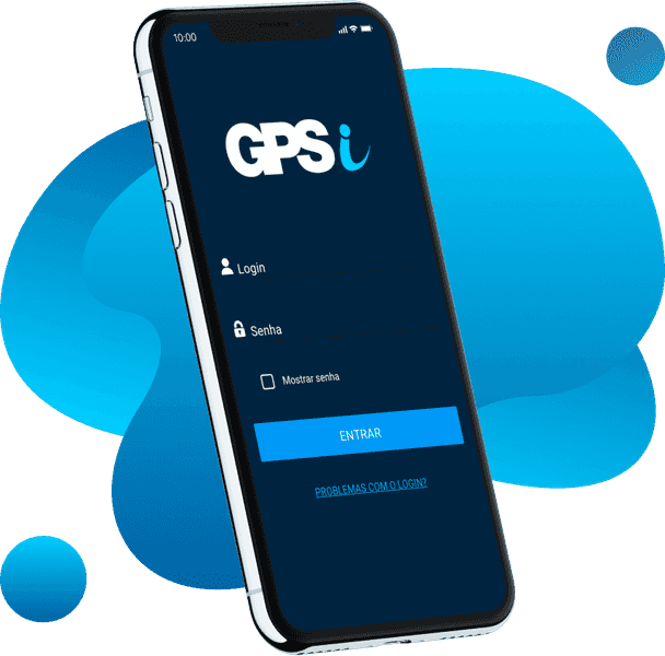 Phone showing the GPSi app screen