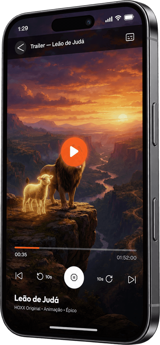 Hoxx TV, content front and center screen