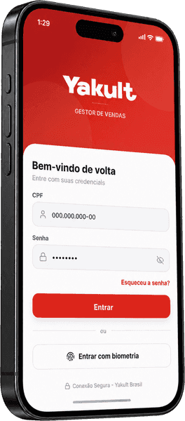 Yakult, a simple way in screen