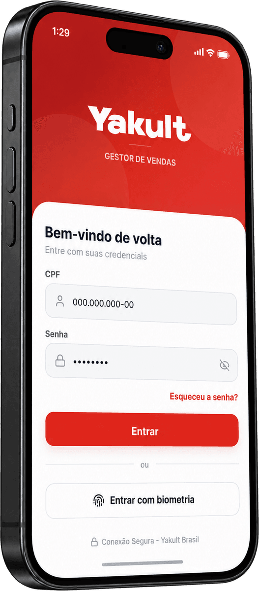 Yakult, a simple way in screen