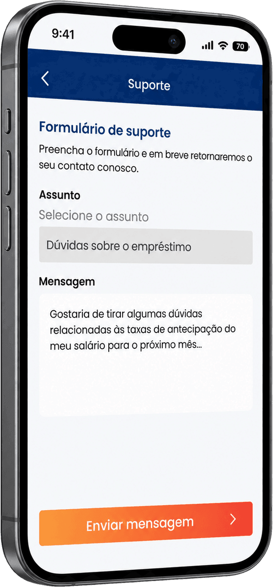 Antecipei, a receipt to keep screen