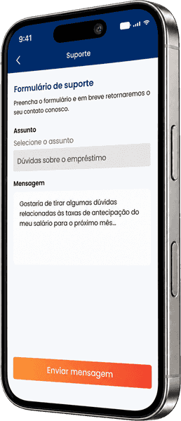 Antecipei, help when it is needed screen