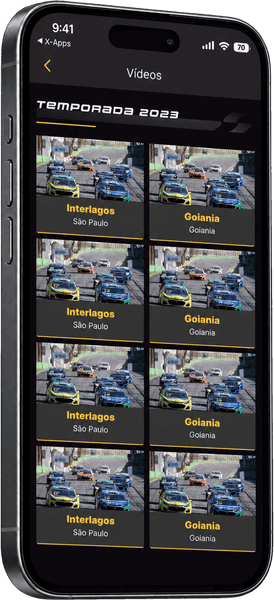 Stock Car, the event in detail screen