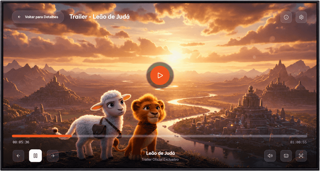 Hoxx TV on TV, content front and center screen