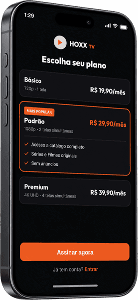 Hoxx TV, choose how to continue screen