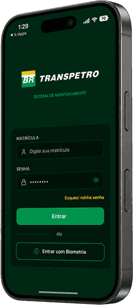 Transpetro, a simple way in screen