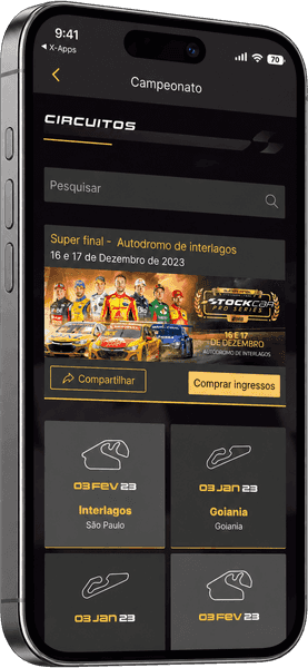 Stock Car, each driver up close screen