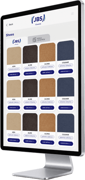JBS Couros, browse the catalog screen