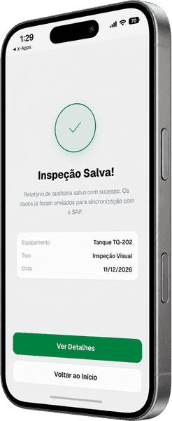 Transpetro, clear first steps screen