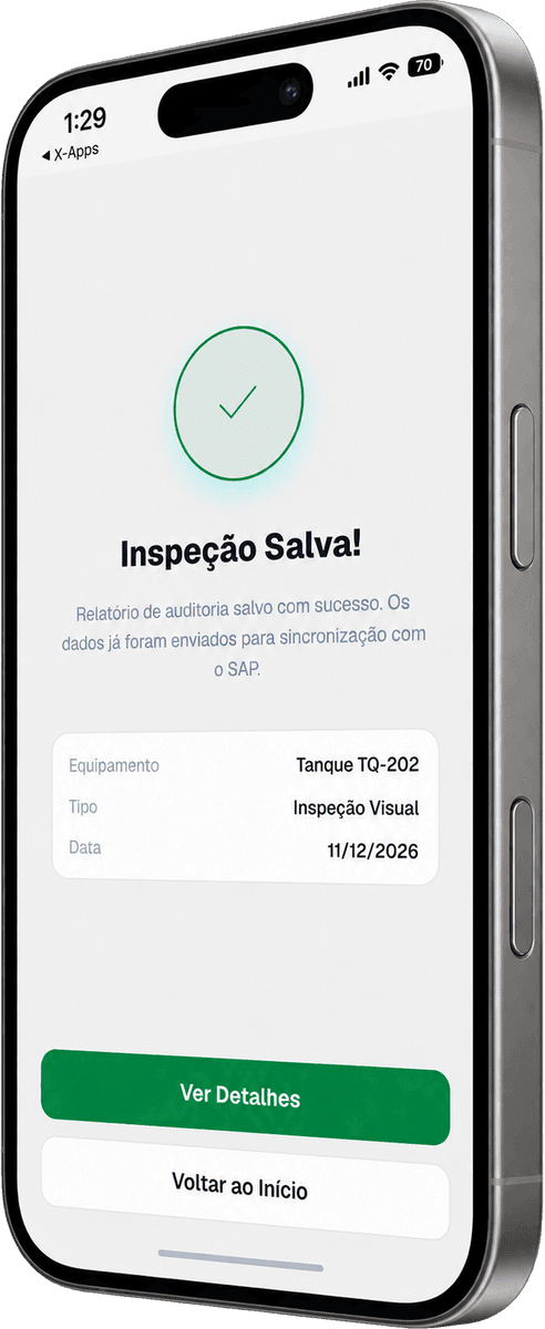 Transpetro, clear first steps screen